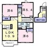 ファイブ・アンジュ 3LDKの間取り