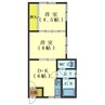 時任町31一棟三戸 2DKの間取り