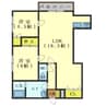 メゾンパティオ海岸町Ⅰ 2LDKの間取り