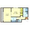 ボヌール中道参番館 1LDKの間取り