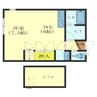 リージャストマンション山の手 1DKの間取り