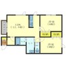 ビューアネックスⅡ 2LDKの間取り