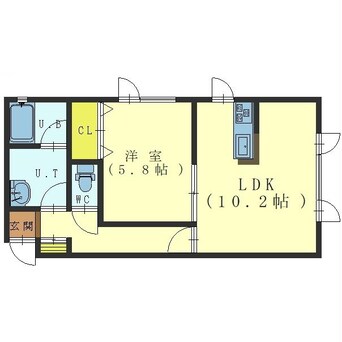 間取図 レザングレーヌⅡ