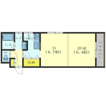 間取図 ノースコート深堀Ⅱ