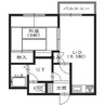 とちぎマンション 1DKの間取り