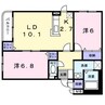 ベネフィットフルール 2LDKの間取り