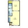 ユニbox.2 1LDKの間取り