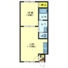 ユニbox.2 1LDKの間取り