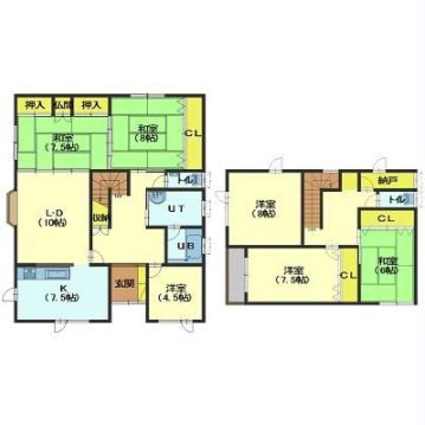 間取図 清川423番地貸家