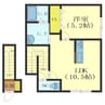 Avenue千歳 1LDKの間取り