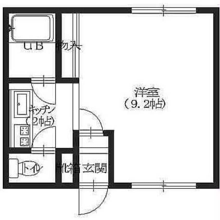 間取図 レジェンド北大前Ⅱ
