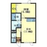 エクレールⅠ 1DKの間取り