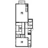 グリーンハウス昭和 2LDKの間取り