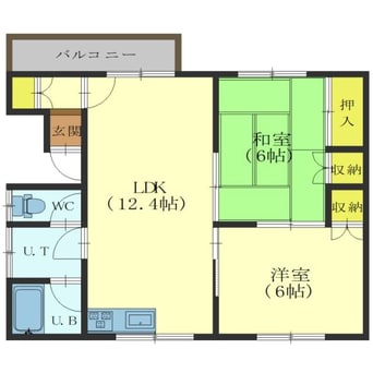 間取図 本通4丁目10番1棟2戸