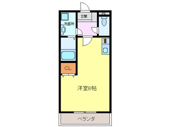 間取図 名鉄津島線･尾西線（須ケ口-弥富）/甚目寺駅 徒歩6分 2階 築22年