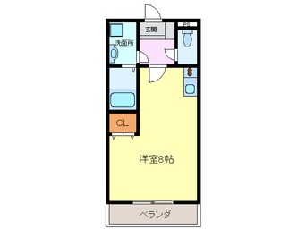 間取図 名鉄津島線･尾西線（須ケ口-弥富）/甚目寺駅 徒歩6分 4階 築22年