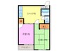 名鉄津島線･尾西線（須ケ口-弥富）/甚目寺駅 徒歩23分 2階 築33年 2DKの間取り