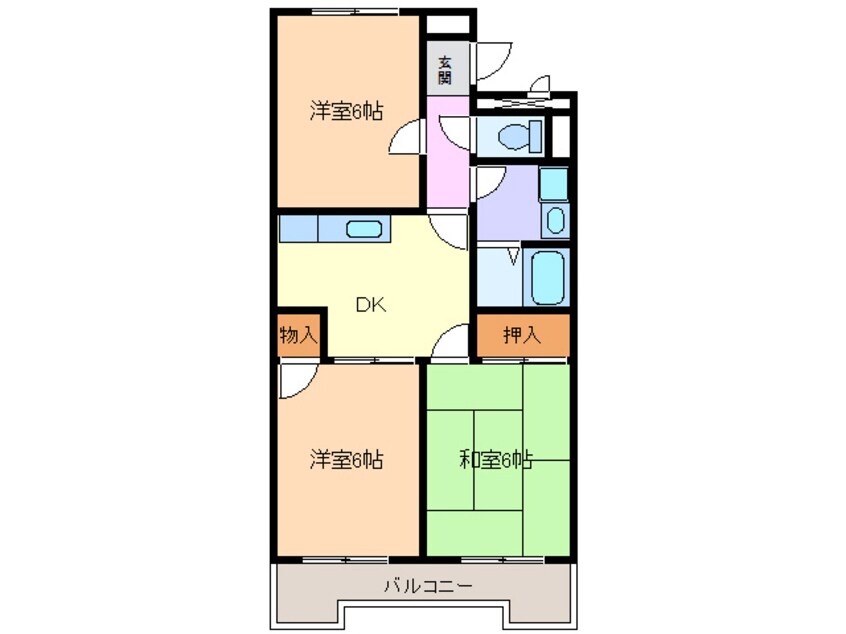 間取図 名鉄津島線･尾西線（須ケ口-弥富）/藤浪駅 徒歩5分 4階 築28年