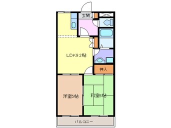 間取図 名鉄津島線･尾西線（須ケ口-弥富）/津島駅 徒歩7分 1階 築23年