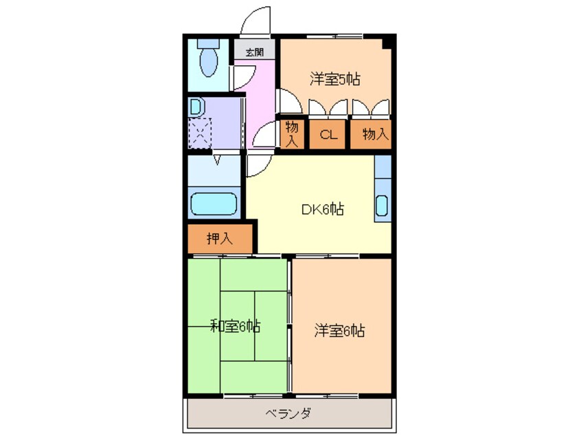 間取図 名鉄津島線･尾西線（須ケ口-弥富）/甚目寺駅 徒歩15分 7階 築30年