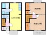 名鉄津島線･尾西線（須ケ口-弥富）/七宝駅 徒歩25分 1階 築25年 2LDKの間取り