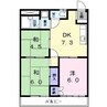 名鉄津島線･尾西線（須ケ口-弥富）/甚目寺駅 徒歩30分 2階 築36年 3DKの間取り