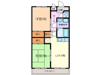 間取図 東海道本線/清洲駅 徒歩14分 3階 築21年