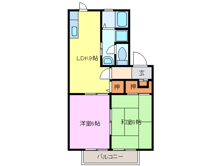 間取図 名鉄津島線･尾西線（須ケ口-弥富）/甚目寺駅 徒歩13分 1階 築30年