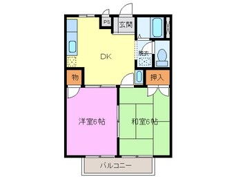 間取図 名鉄名古屋本線/新清洲駅 徒歩7分 1階 築28年