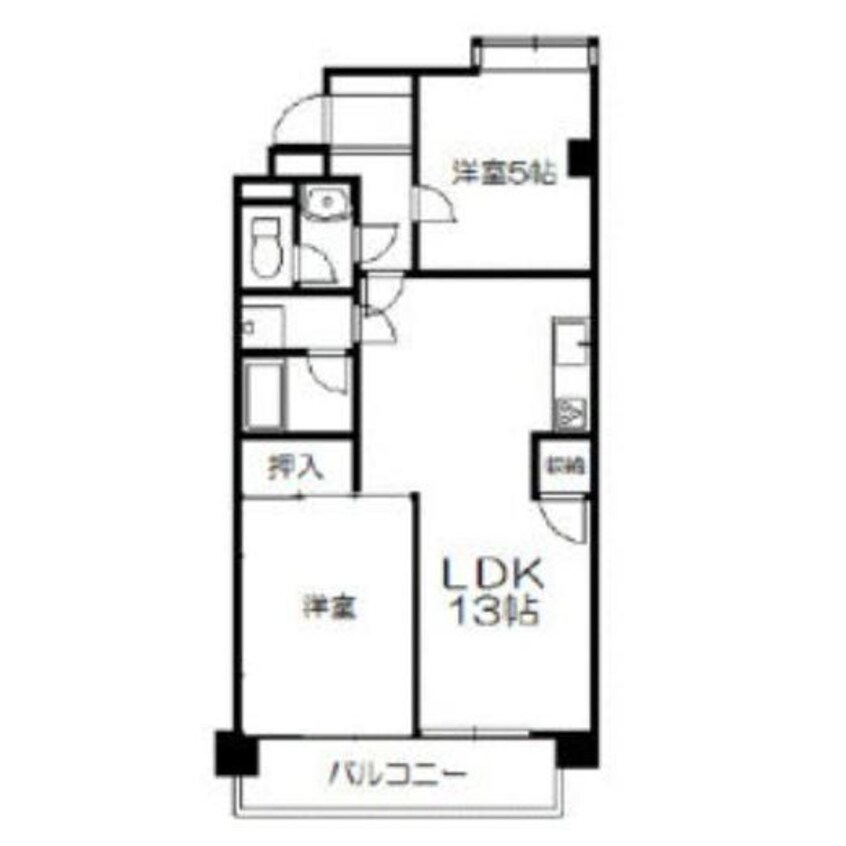 間取図 近鉄名古屋線/近鉄蟹江駅 徒歩9分 1階 築37年