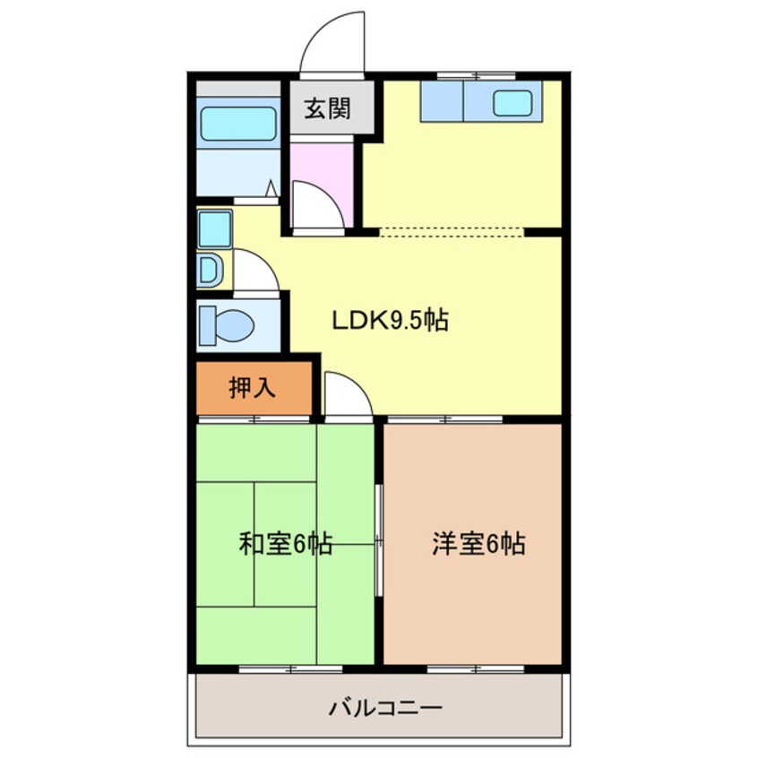 間取図 名鉄津島線･尾西線（須ケ口-弥富）/木田駅 徒歩20分 1階 築31年