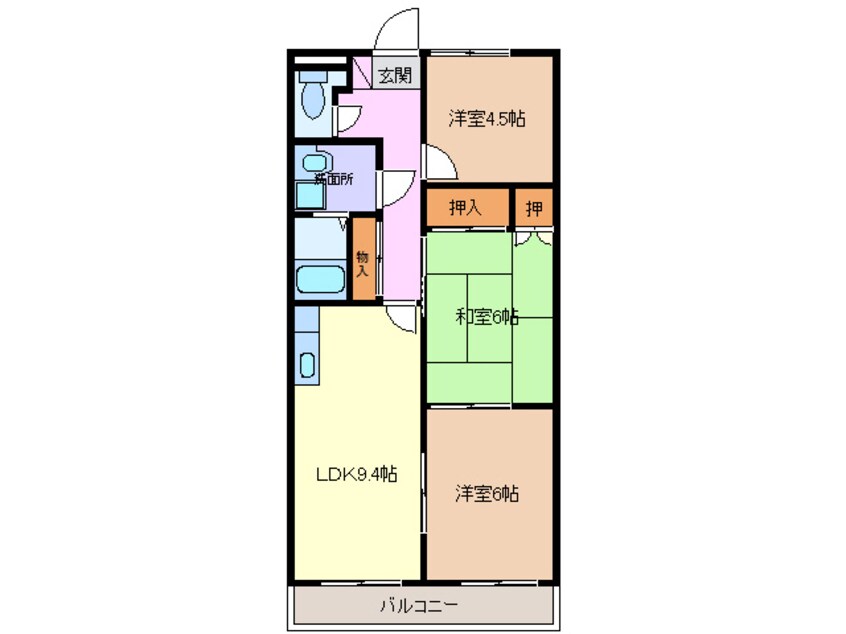 間取図 名鉄津島線･尾西線（須ケ口-弥富）/津島駅 徒歩6分 1階 築26年