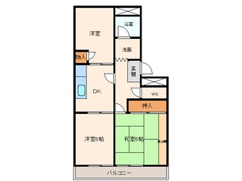 間取図 名鉄津島線･尾西線（須ケ口-弥富）/津島駅 徒歩10分 2階 築29年