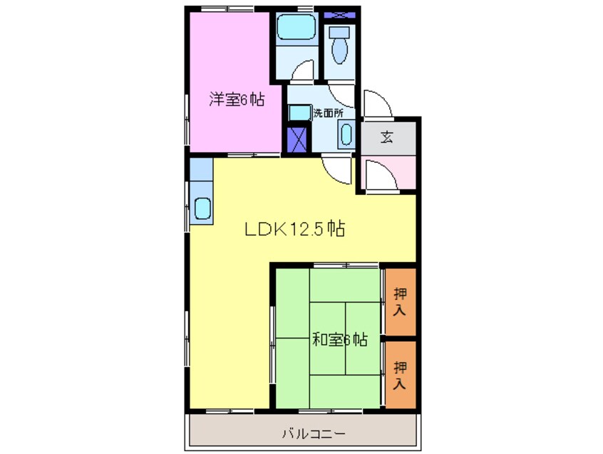 間取図 名鉄名古屋本線/新清洲駅 徒歩8分 4階 築33年