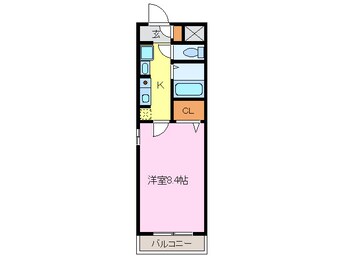 間取図 名鉄名古屋本線/新清洲駅 徒歩5分 3階 築21年