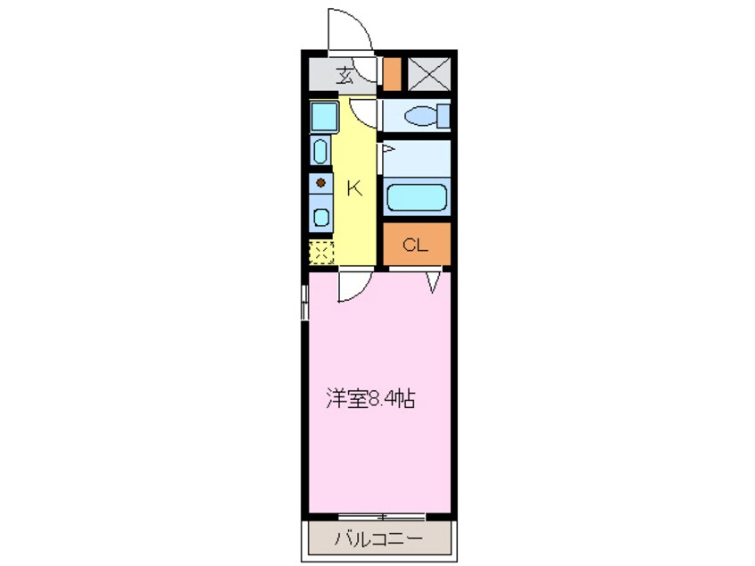 間取図 名鉄名古屋本線/新清洲駅 徒歩5分 3階 築21年