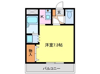 間取図 名鉄津島線･尾西線（須ケ口-弥富）/甚目寺駅 徒歩17分 2階 築22年