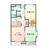 近鉄名古屋線/近鉄弥富駅 徒歩8分 1階 築24年 2LDKの間取り