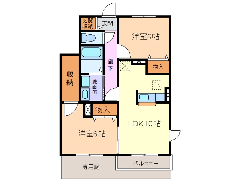 間取図 名古屋市営地下鉄東山線/中村公園駅 バス25分安松下車:停歩13分 1階 築20年