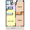 名鉄津島線･尾西線（須ケ口-弥富）/津島駅 徒歩15分 2階 築24年 2LDKの間取り