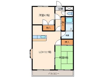 間取図 名鉄津島線･尾西線（須ケ口-弥富）/青塚駅 徒歩10分 1階 築22年