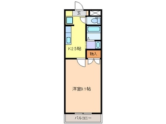 間取図 東海交通事業城北線/尾張星の宮駅 徒歩10分 1階 築23年