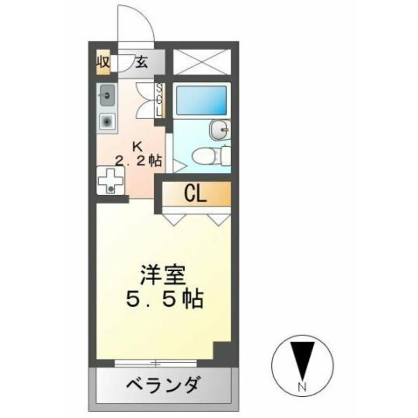 間取図 名鉄名古屋本線/国府宮駅 徒歩6分 3階 築24年