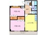 名鉄津島線･尾西線（須ケ口-弥富）/甚目寺駅 徒歩13分 2階 築21年 2LDKの間取り