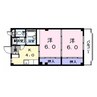 名古屋市営地下鉄東山線/中村公園駅 バス:15分:停歩8分 3階 築36年 2Kの間取り