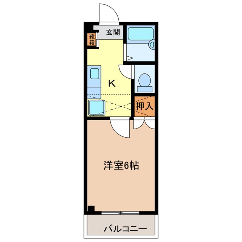 間取図 関西本線（東海）/蟹江駅 徒歩7分 1階 築27年