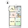 近鉄名古屋線/近鉄蟹江駅 徒歩15分 2階 築29年 3DKの間取り