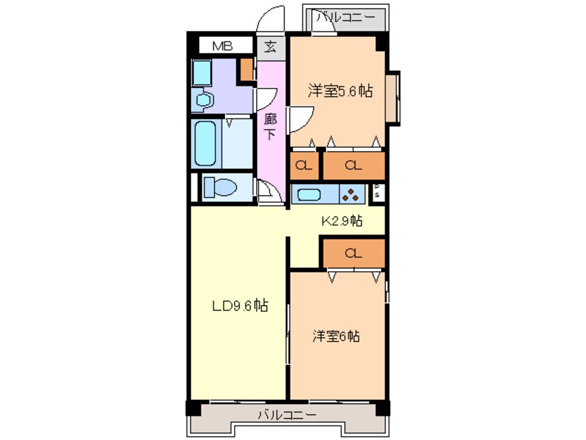 間取図 東海交通事業城北線/尾張星の宮駅 徒歩5分 3階 築22年