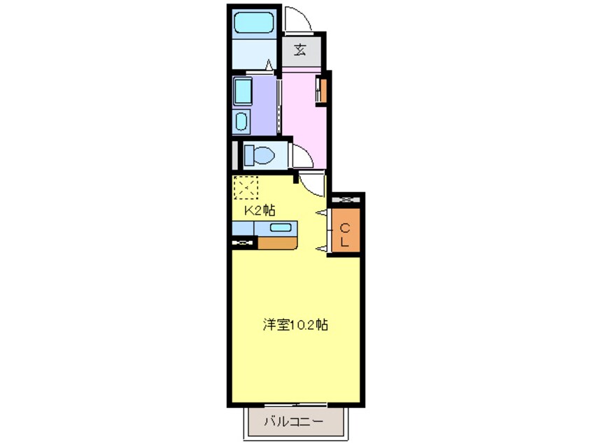 間取図 名鉄津島線･尾西線（須ケ口-弥富）/甚目寺駅 徒歩16分 1階 築20年