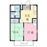 名鉄津島線･尾西線（須ケ口-弥富）/藤浪駅 徒歩6分 1階 築29年 2DKの間取り